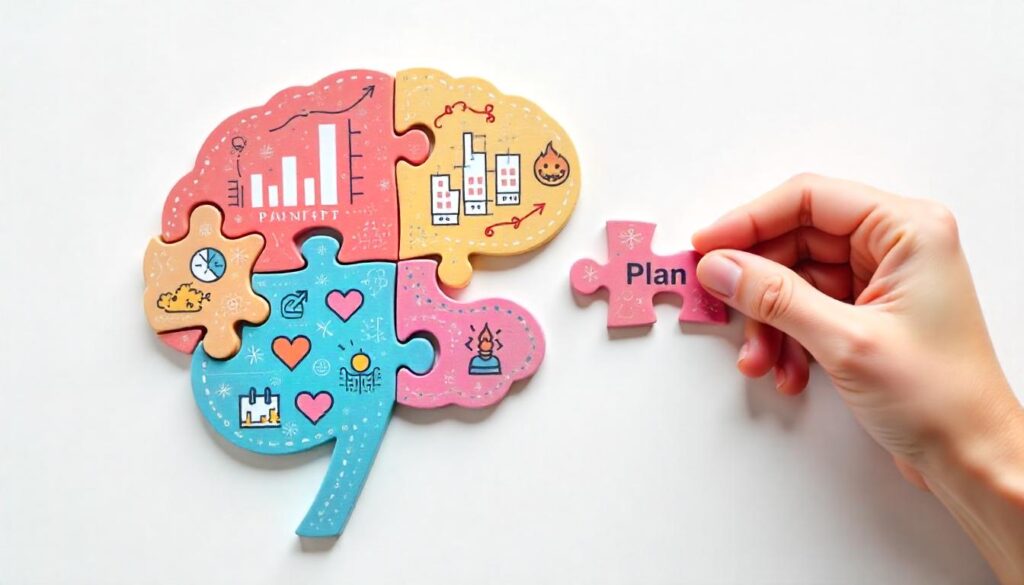 energy-A brain-shaped puzzle