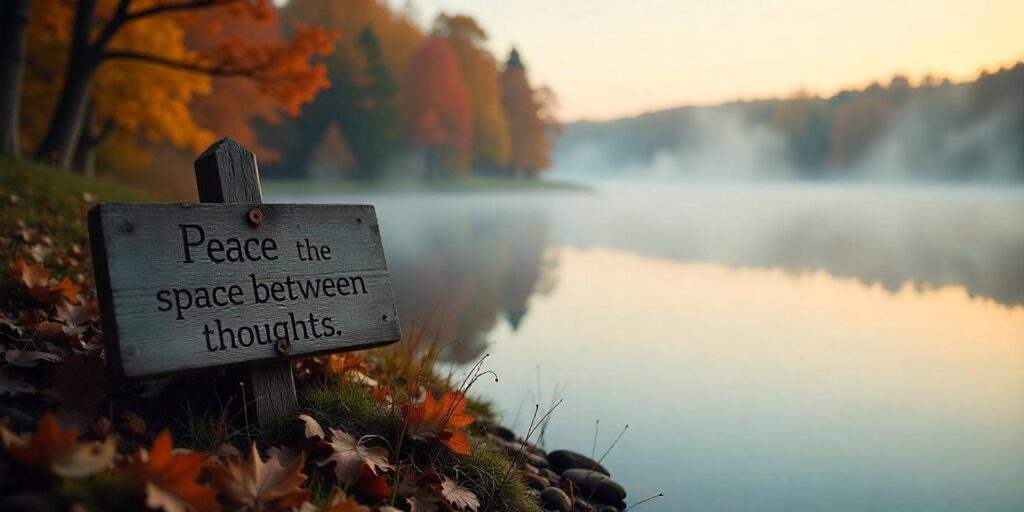 Finding stillness beneath the mind’s chatter.